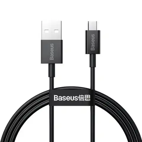⁨Baseus Kabel USB - MicroUSB CAMYS-A01 2A 2m czarny⁩ w sklepie Wasserman.eu