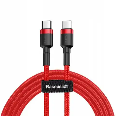 ⁨Baseus Kabel USB-C - USB-C CATKLF-H09 2m czerwony⁩ w sklepie Wasserman.eu
