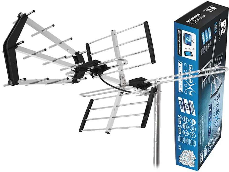 Antenna for digital terrestrial television Combo DVB-T and DVB-T2 Galaxy Combo Premium at Wasserman.eu