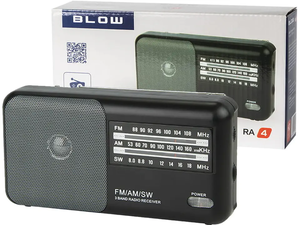 ⁨Radio przenośne analogowe AM/FM Blow na baterie RA4⁩ w sklepie Wasserman.eu