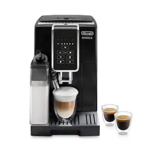 ⁨Delonghi Automatic Coffee maker Dinamica ECAM 350.50.B	 Pump pressure 15 bar, Built-in milk frother, Fully automatic, 1450 W, Bl⁩ w sklepie Wasserman.eu