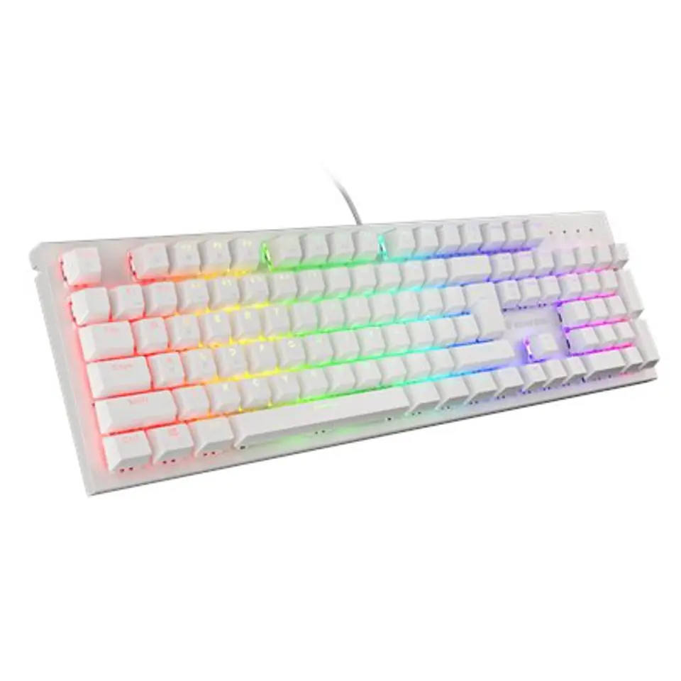 ⁨Genesis THOR 303 Gaming keyboard, RGB LED light, US, White, Wired, Brown Switch⁩ at Wasserman.eu