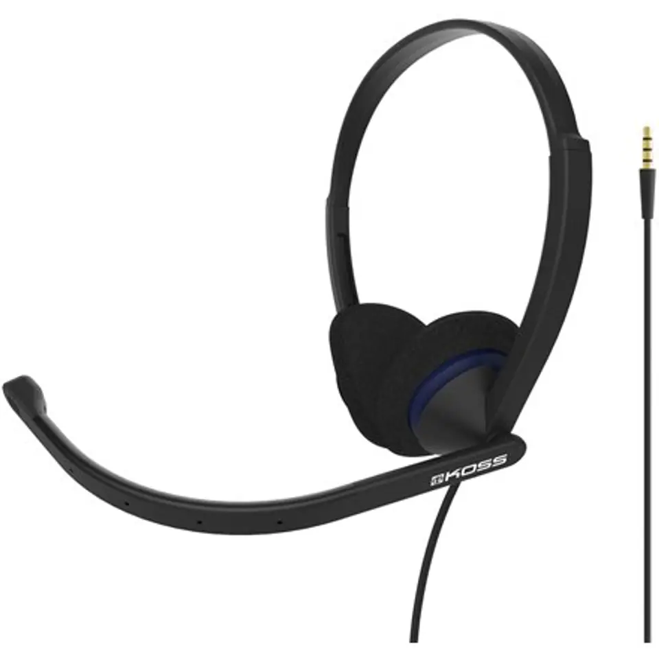 ⁨Koss Communication Headsets CS200i On-Ear, Microphone, Noice canceling, 3.5 mm, Black⁩ at Wasserman.eu