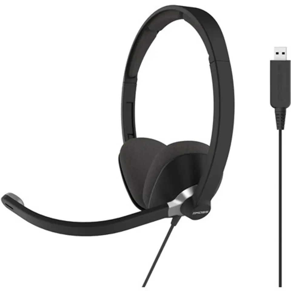 ⁨Koss USB Communication Headsets CS300 On-Ear, Microphone, Noice canceling, USB, Black⁩ at Wasserman.eu