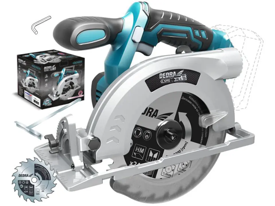 ⁨Cordless circular saw for wood SAS + ALL DED7064⁩ at Wasserman.eu