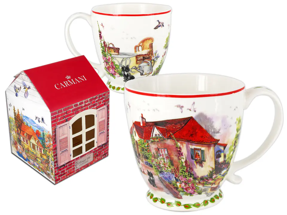 ⁨Mug - Red Manor House (CARMANI)⁩ at Wasserman.eu