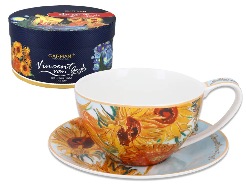 ⁨Saucer cup - V. van Gogh, Sunflowers (CARMANI)⁩ at Wasserman.eu