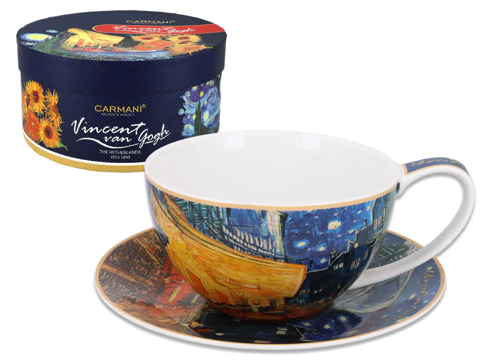 Filiżanka ze spodkiem - V. van Gogh, Taras Kawiarni Nocą (CARMANI) w sklepie Wasserman.eu