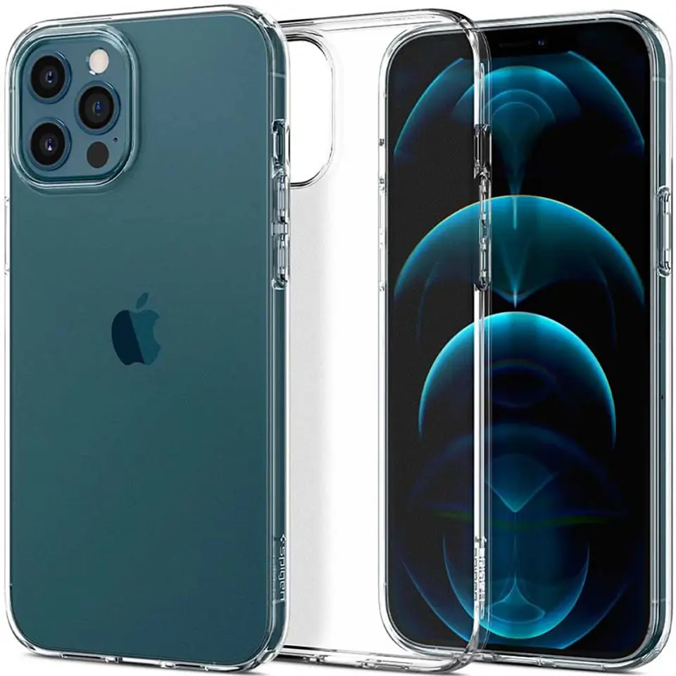 ⁨Spigen Liquid Crystal - Etui do iPhone 12 / iPhone 12 Pro (Przezroczysty)⁩ w sklepie Wasserman.eu