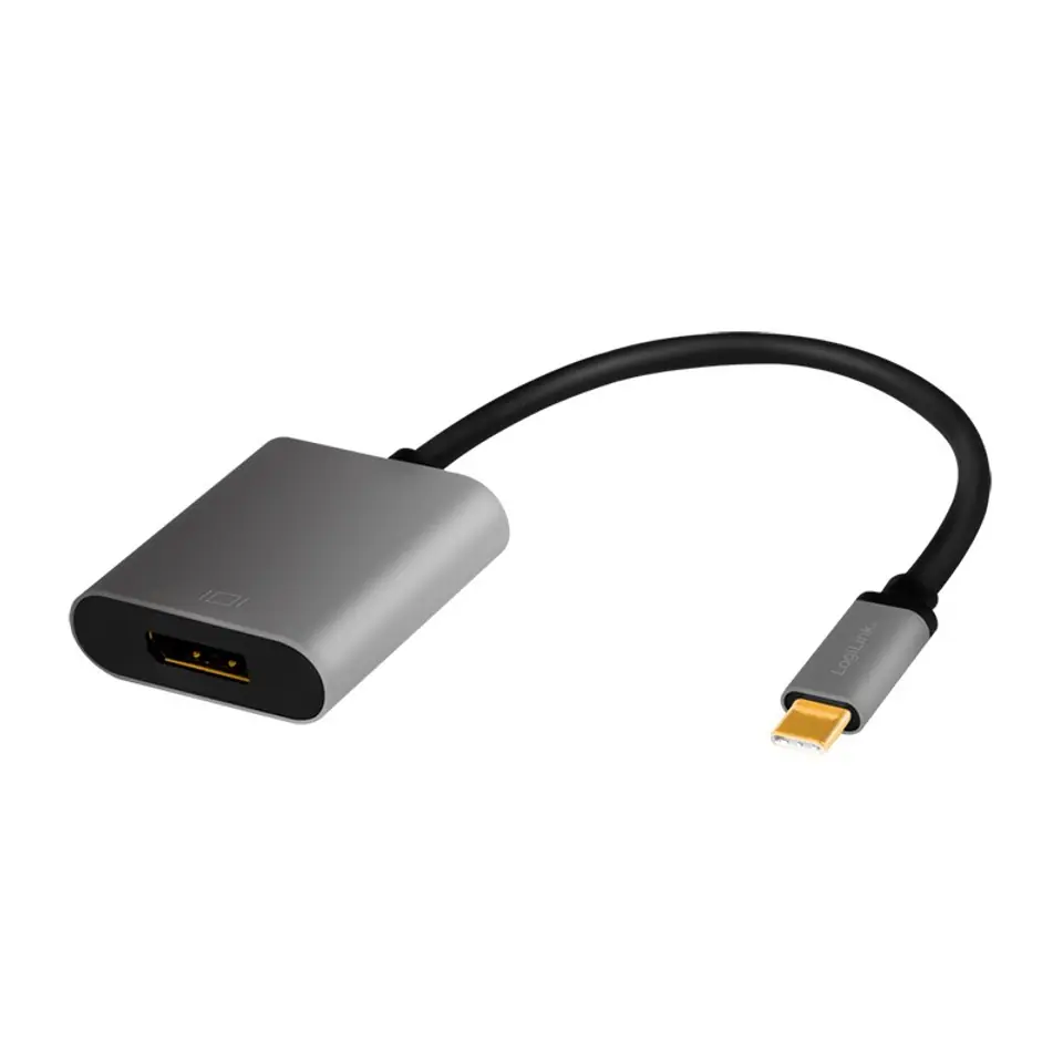 ⁨Adapter USB-C do DP/F, 4K/60Hz, Aluminiowy 0.15m⁩ w sklepie Wasserman.eu