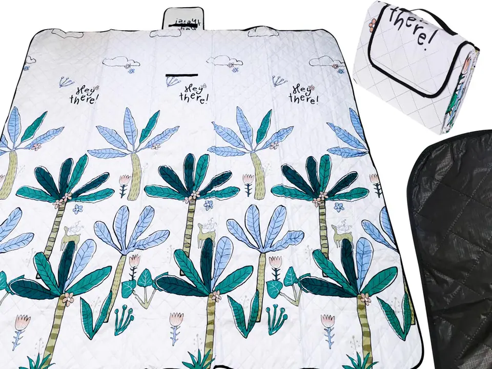 Beach mat picnic blanket camping palm trees 200x200 at Wasserman.eu