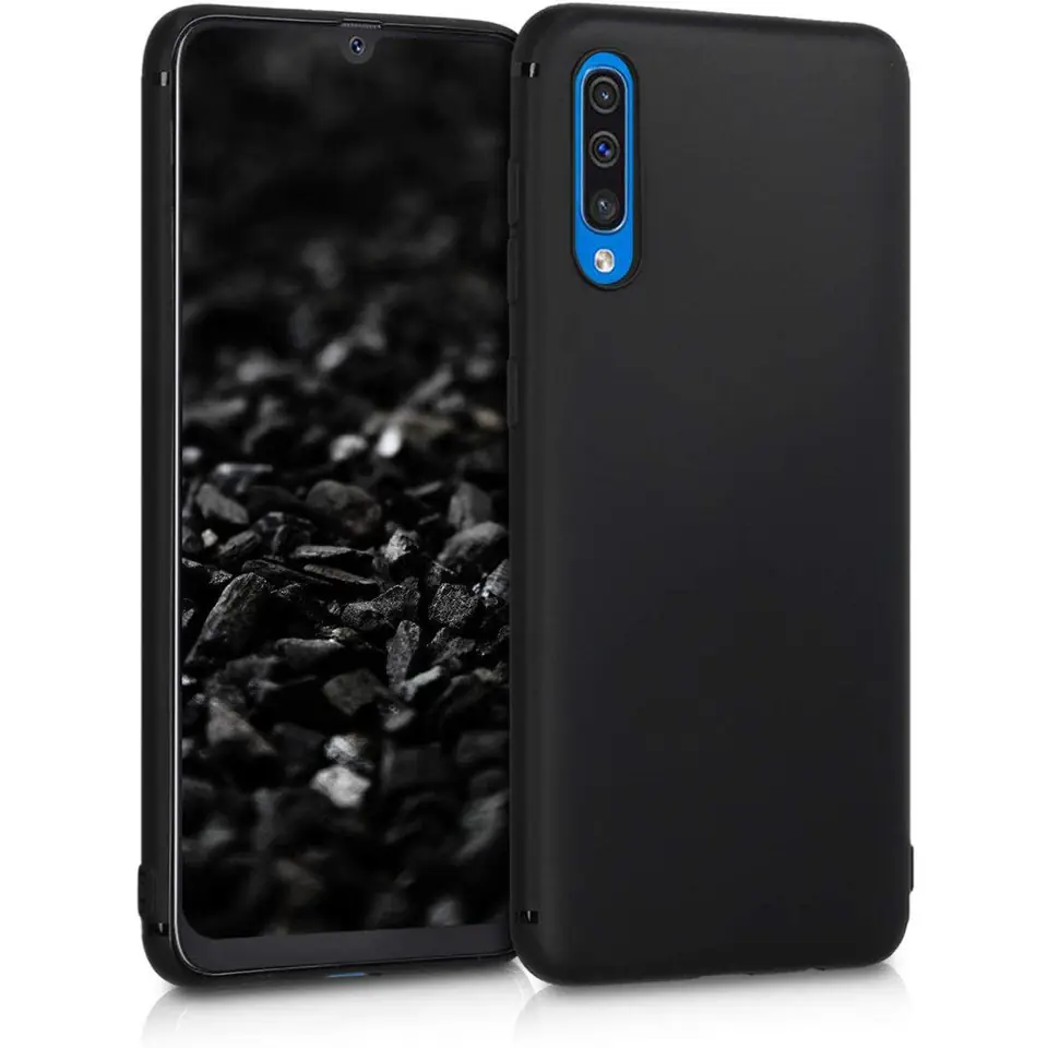 ⁨Case SAMSUNG GALAXY A40 Silicone case flexible silicone black⁩ at Wasserman.eu