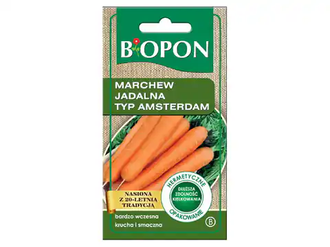 ⁨Nasiona marchew jadalna typ Amsterdam Biopon 1460⁩ w sklepie Wasserman.eu
