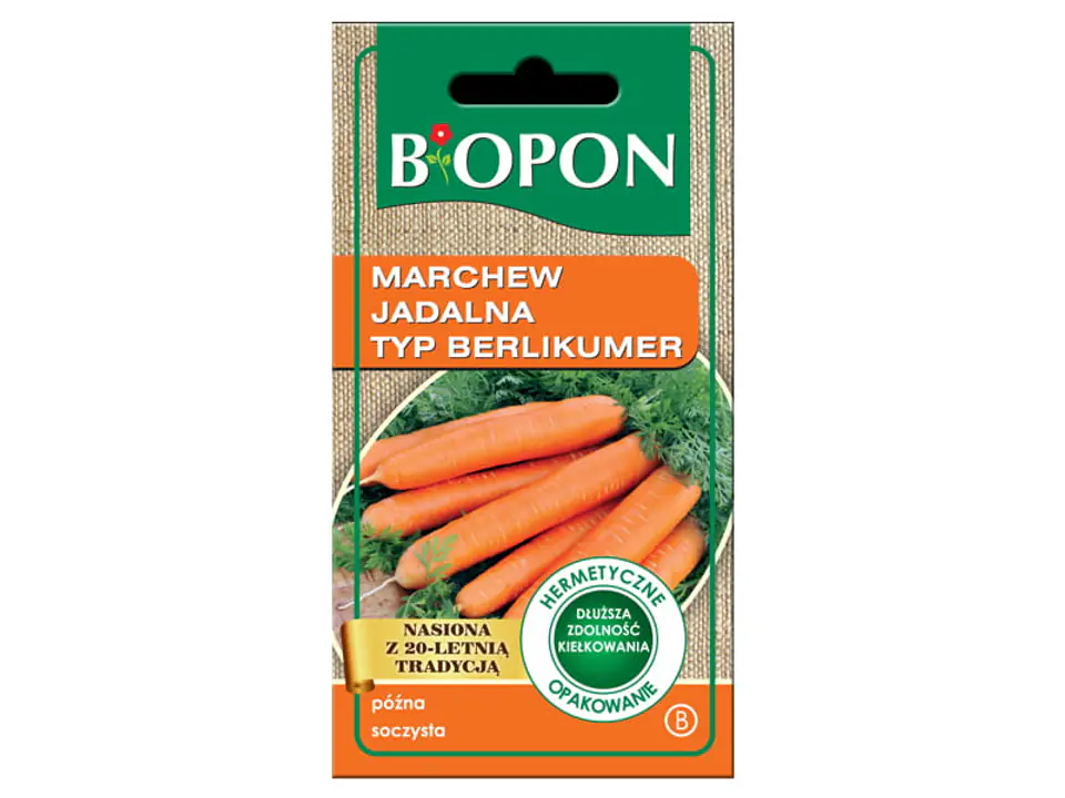 Edible carrot seeds type Berlikumer Biopon 1461 at Wasserman.eu