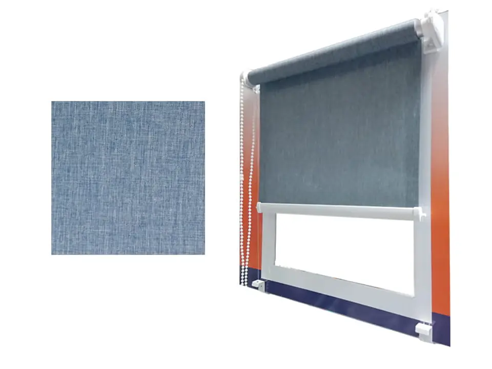 ⁨Mini roller blind 67.5x215cm Melange 733 line guides Mini roller blind MELANGE 733 - 67.5x215⁩ at Wasserman.eu