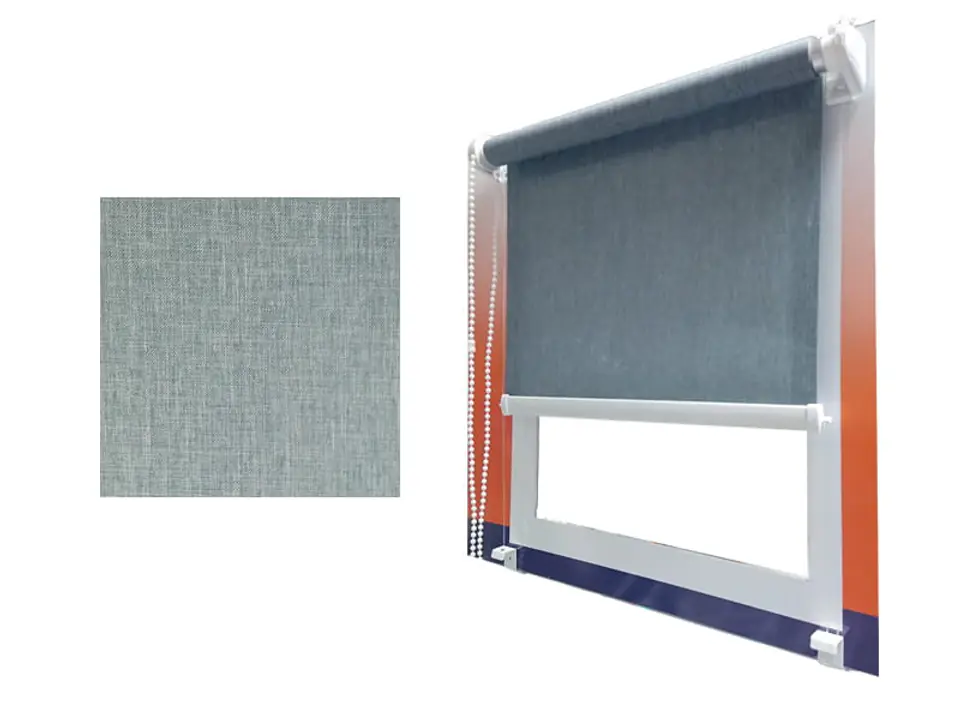 ⁨Mini roller blind 67.5x215cm Melange 744 line guides Mini roller blind MELANGE 744 - 67.5x215⁩ at Wasserman.eu