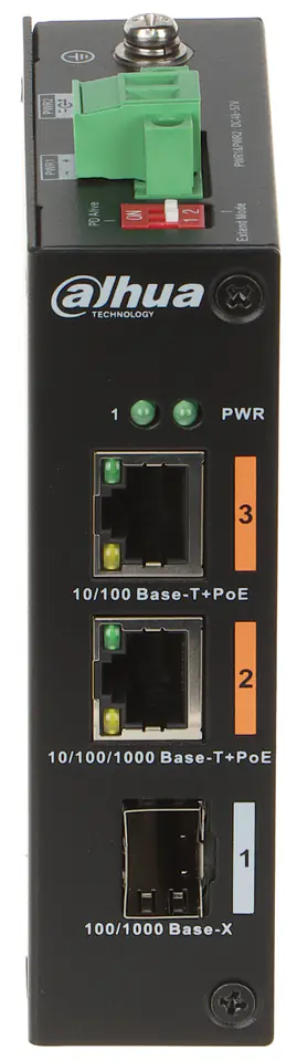 ⁨SWITCH POE PFS3103-1GT1ET-60-V2 2-PORTOWY SFP DAHUA⁩ w sklepie Wasserman.eu