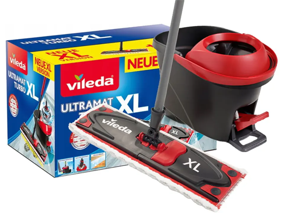 ⁨Mop Vileda płaski obrotowy UltraMat XL Turbo 163427⁩ w sklepie Wasserman.eu