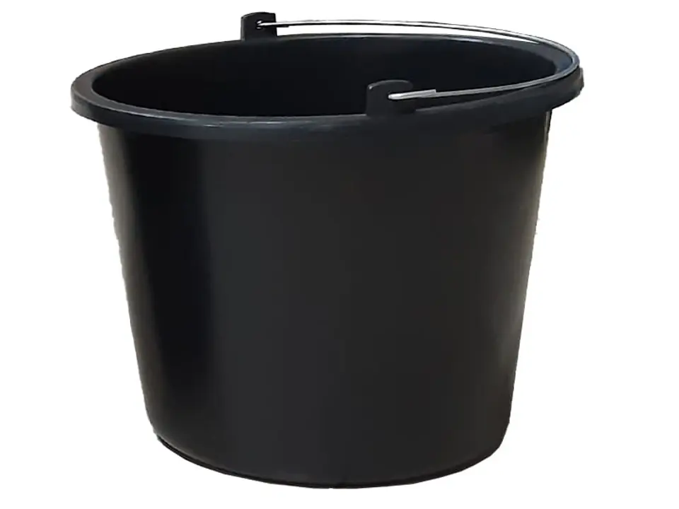 Bucket construction 5L black with a handle Bucket construction 5l at Wasserman.eu