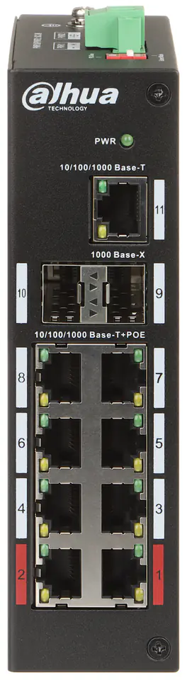 ⁨SWITCH POE PFS3211-8GT-120-V2 8-PORTOWY SFP DAHUA⁩ w sklepie Wasserman.eu