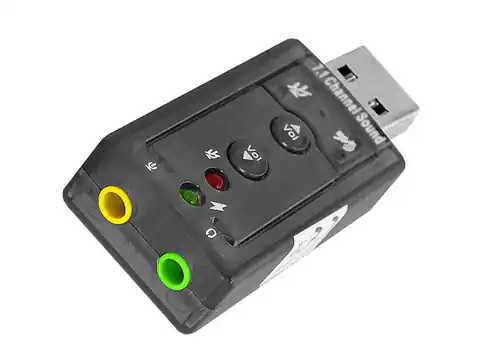 ⁨Karta dźwiękowa USB 7.1 regulacja głośności LX0637⁩ w sklepie Wasserman.eu