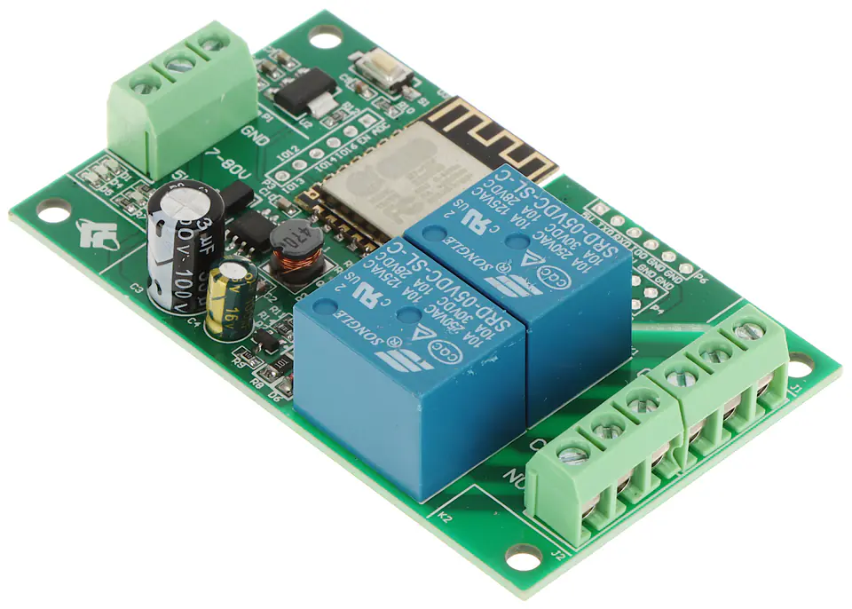 ⁨ESP12-2R-D8 WI-FI RELAY MODULE⁩ at Wasserman.eu