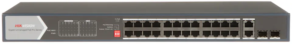 SWITCH POE DS-3E0528HP-E 24-PORTOWY SFP Hikvision w sklepie Wasserman.eu