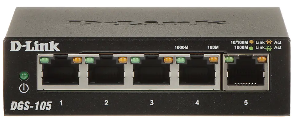SWITCH DGS-105/E 5-PORTOWY D-Link w sklepie Wasserman.eu