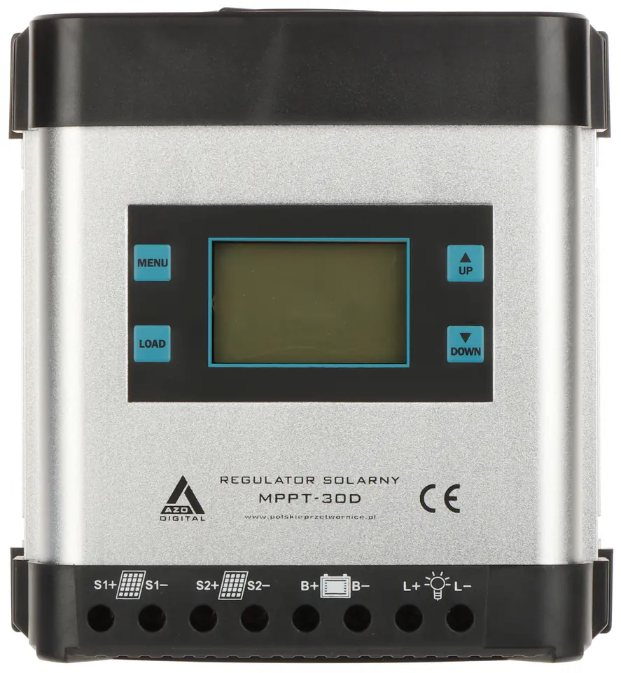 ⁨REGULATOR SOLARNY ŁADOWANIA AKUMULATORÓW SCC-30A-MPPT-LCD AZO Digital⁩ w sklepie Wasserman.eu
