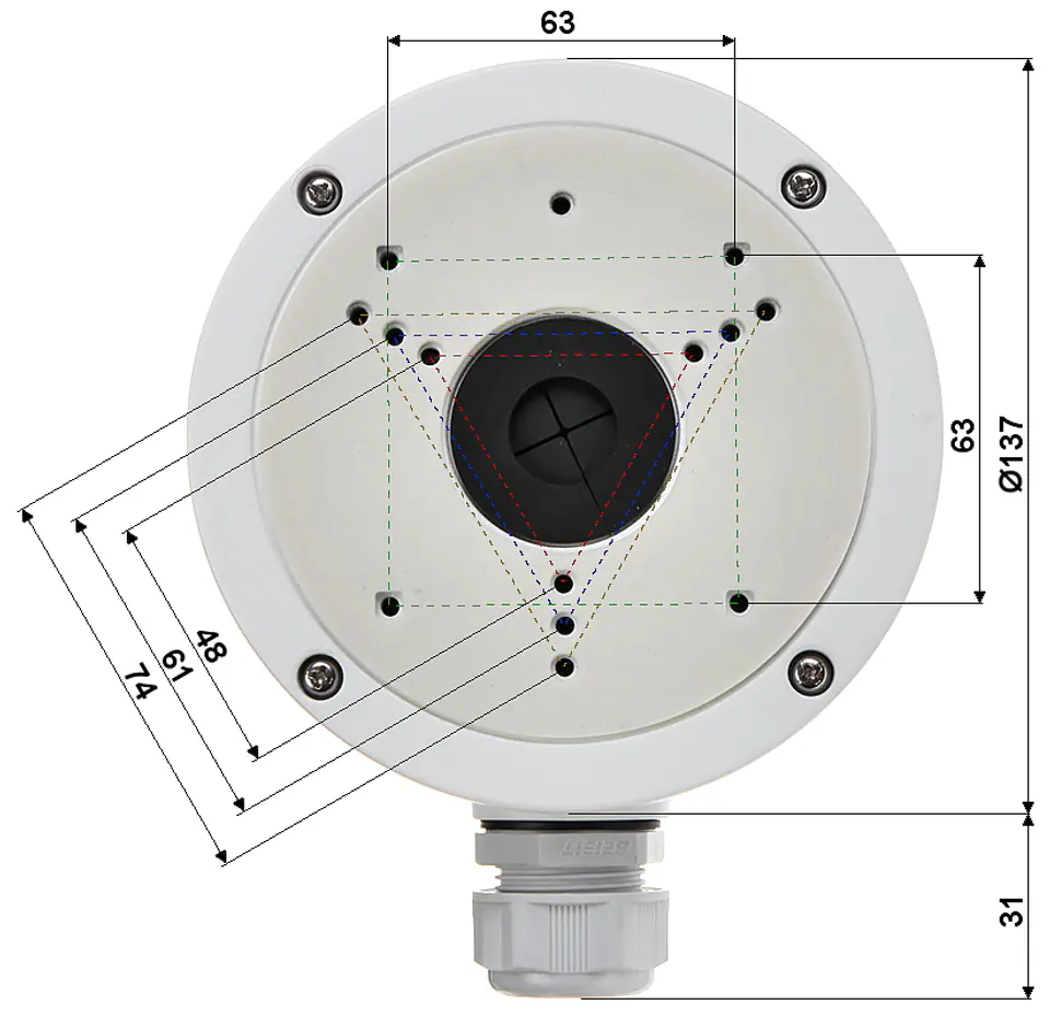 ⁨BCS-V-AWDT BCS View SPHERICAL CAMERA MOUNT⁩ at Wasserman.eu