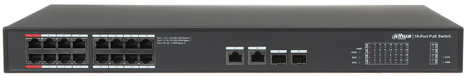 ⁨POE INDUSTRIAL SWITCH PFS3220-16GT-240-V2 16-PORT SFP DAHUA⁩ at Wasserman.eu