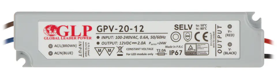 ⁨ZASILACZ IMPULSOWY 12V/2A/GPV⁩ w sklepie Wasserman.eu