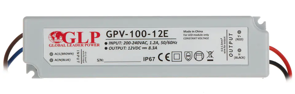 ZASILACZ IMPULSOWY 12V/8.3A/GPV-MINI w sklepie Wasserman.eu