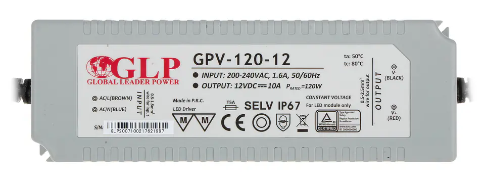 ⁨ZASILACZ IMPULSOWY 12V/10A/GPV⁩ w sklepie Wasserman.eu