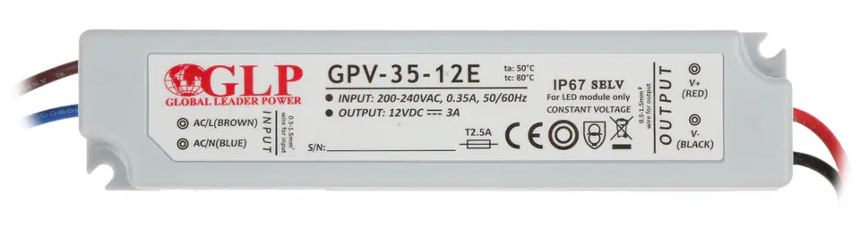 ⁨SWITCH MODE POWER SUPPLY 12V/3A/GPV-MINI⁩ at Wasserman.eu