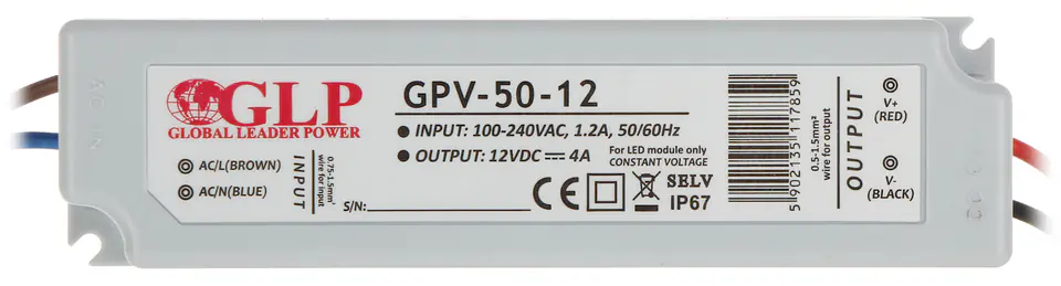 ⁨SWITCHING MODE POWER SUPPLY 12V/4A/GPV⁩ at Wasserman.eu