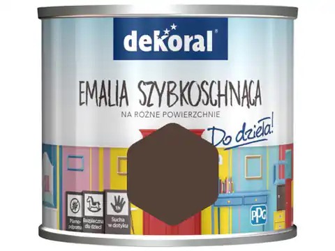 ⁨Farba Dekoral Akrylux Emalia szybkoschnąca (0.5 l, Szach-Mat Mat)⁩ w sklepie Wasserman.eu