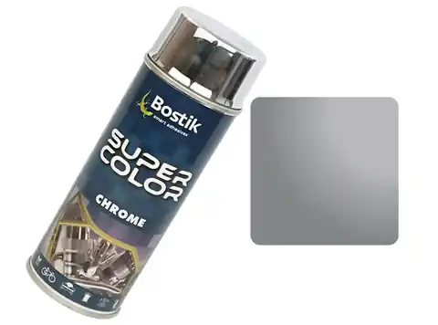 ⁨Farba w sprayu Super Color Chrome 400ml (srebrny)⁩ w sklepie Wasserman.eu
