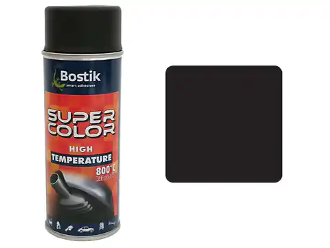 ⁨Farba w sprayu wysokotemperaturowa 400 ml (Czarny)⁩ w sklepie Wasserman.eu