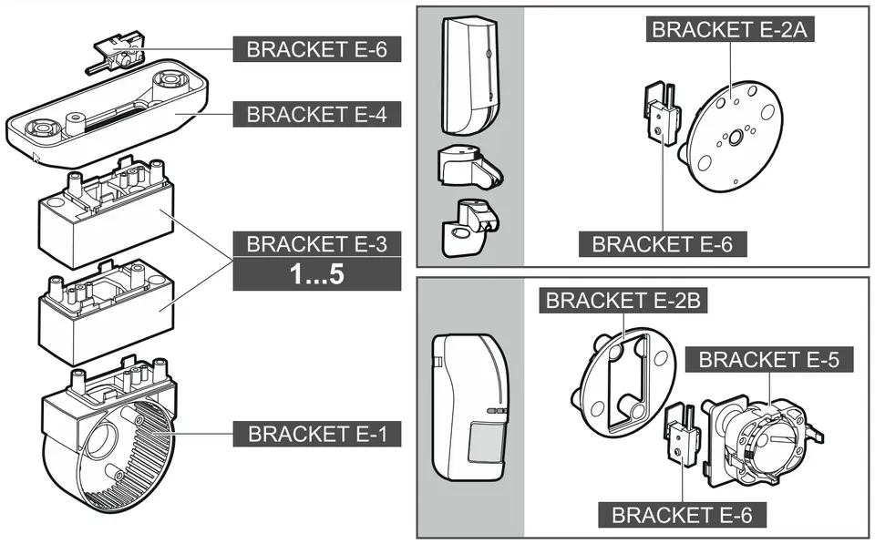 ⁨BRACKET-E-6 TAMPER SENSOR FOR SATEL BRACKET-E⁩ at Wasserman.eu