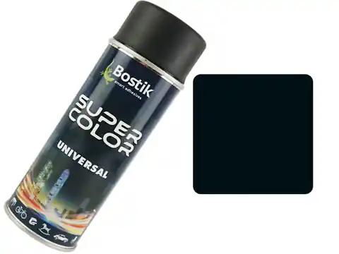 ⁨Farba w sprayu uniwersalna 400ml (czarny matowy, RAL9005)⁩ w sklepie Wasserman.eu