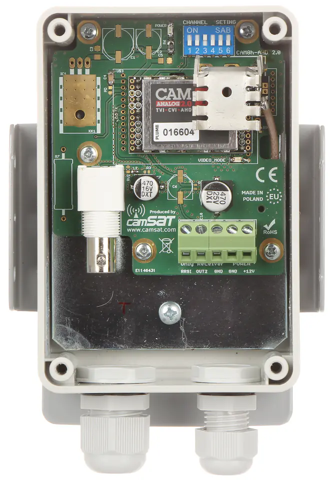 ⁨ZESTAW DO TRANSMISJI BEZPRZEWODOWEJ 5.8 GHz CAM-ANALOG-2.0 KOMPLET TXRX⁩ w sklepie Wasserman.eu