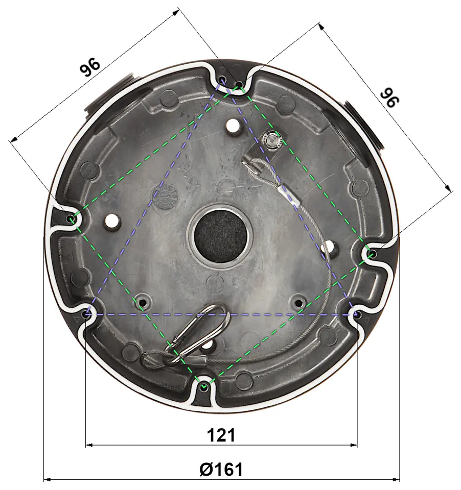 ⁨UCHWYT KAMERY PFA138-BLACK DAHUA⁩ w sklepie Wasserman.eu