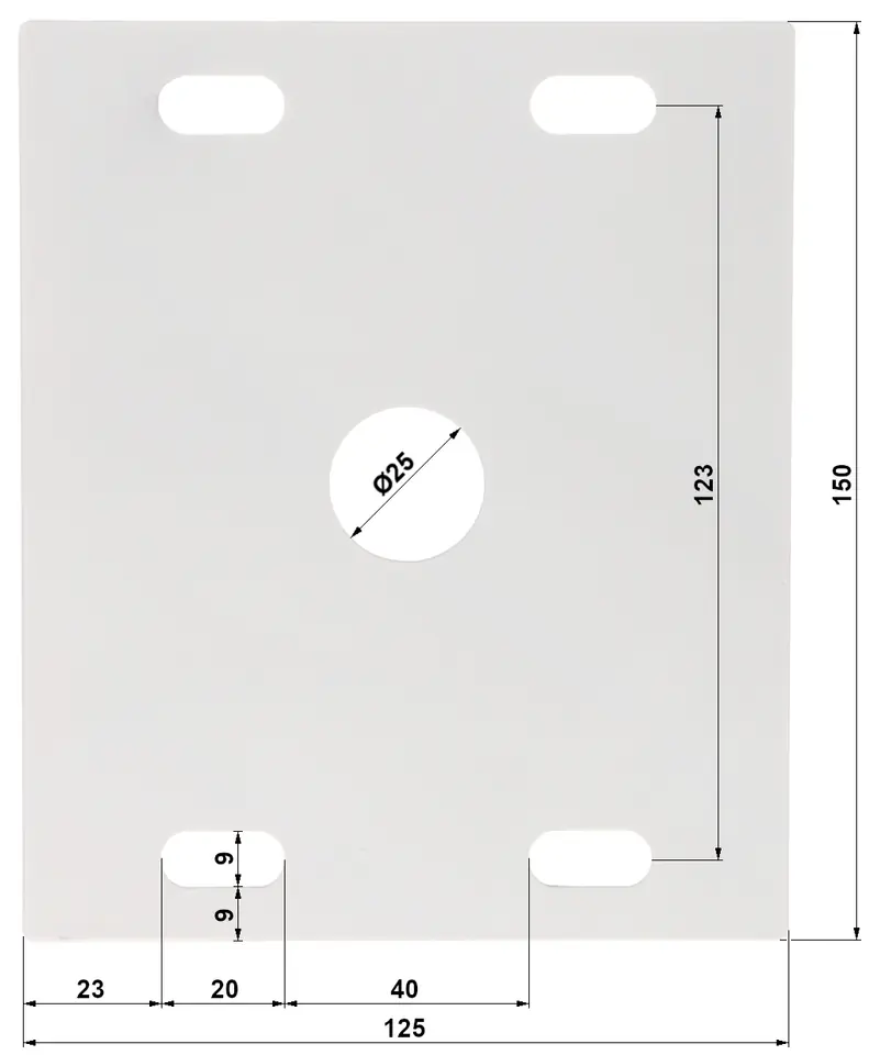 ⁨MOUNTING PLATE BM-120/43-60/W⁩ at Wasserman.eu