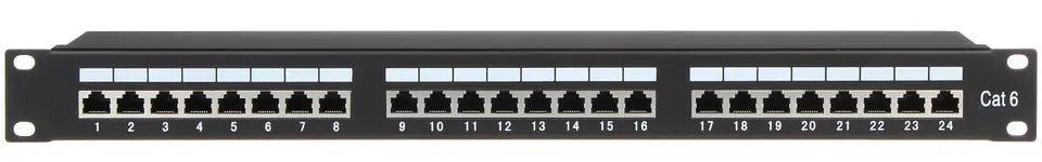 ⁨PATCH PANEL RJ-45 PP-24/RJ6-C/FTP-S⁩ w sklepie Wasserman.eu