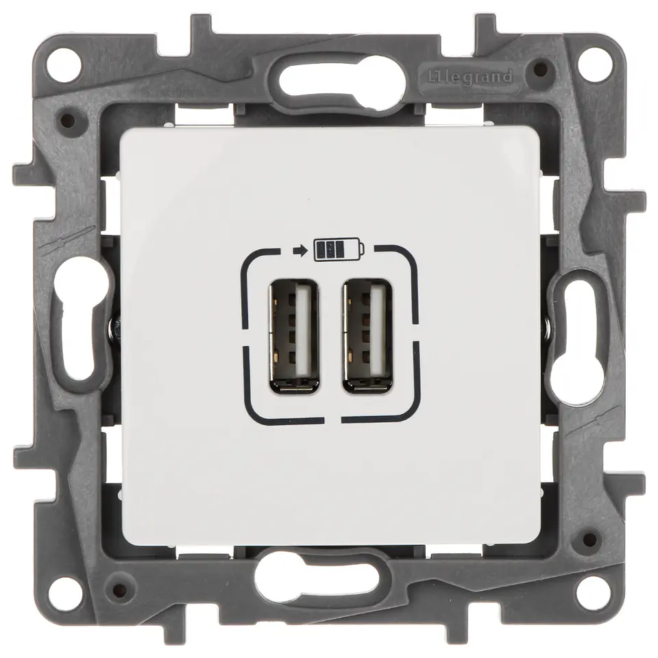 ⁨CHARGING SOCKET LE-764594 Niloe 2 PORTS USB 2.4A/5V LEGRAND⁩ at Wasserman.eu