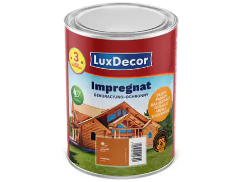 ⁨Decorative and protective impregnation LuxDecor (1 l, chestnut)⁩ at Wasserman.eu