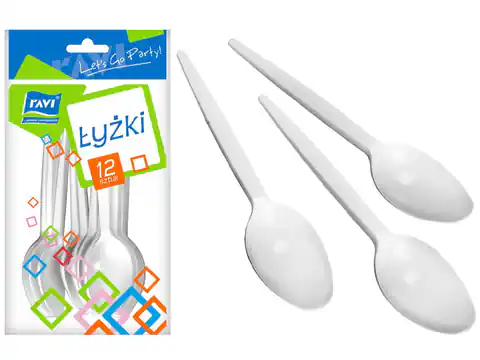 ⁨Large disposable spoons 12 pcs. Ravi spoons⁩ at Wasserman.eu