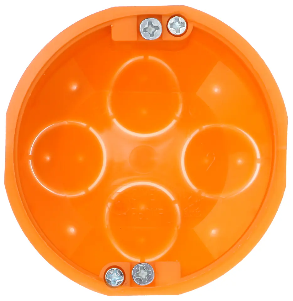 ⁨Puszka podtynkowa 60mm regips pomarańczowa P 60KF 31040008 /60szt./⁩ w sklepie Wasserman.eu