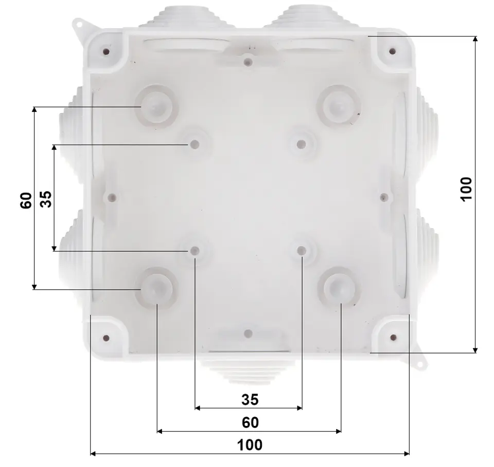⁨PUSZKA ODGAŁĘŹNA Z DŁAWNICAMI PK-100X100⁩ w sklepie Wasserman.eu